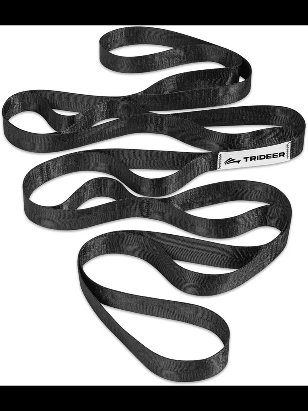 Black Multi-Loop Exercise and Stretching Strap